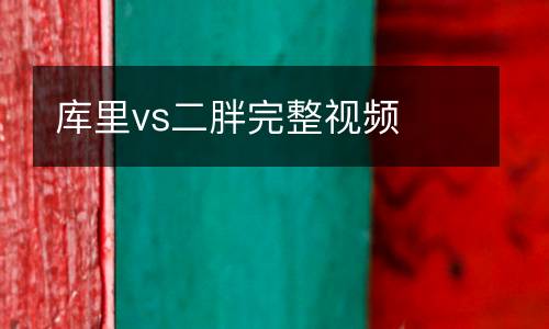 庫里vs二胖完整視頻